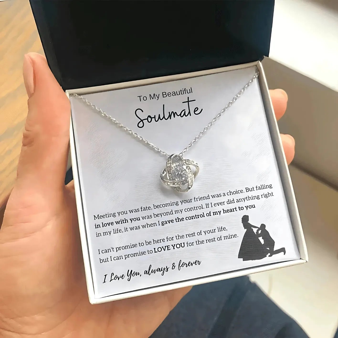 Soulmate - Lover and Best Friend - Promise Necklace - Radiant Memories