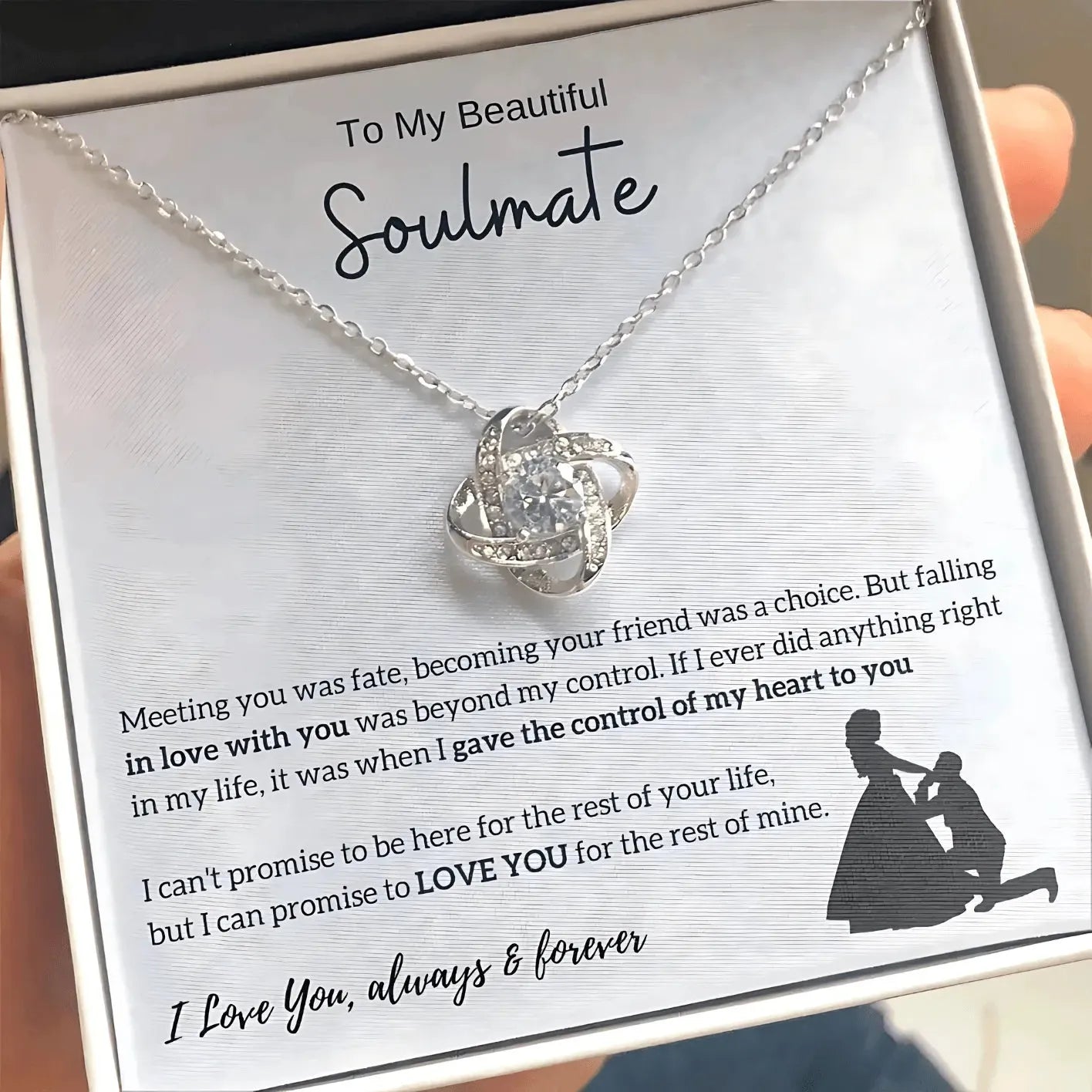 Soulmate - Lover and Best Friend - Promise Necklace - Radiant Memories