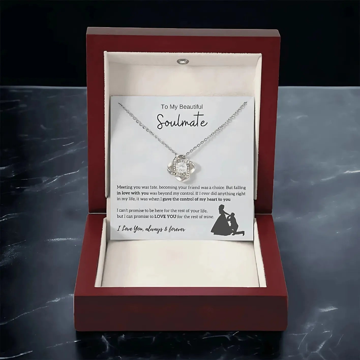 Soulmate - Lover and Best Friend - Promise Necklace - Radiant Memories