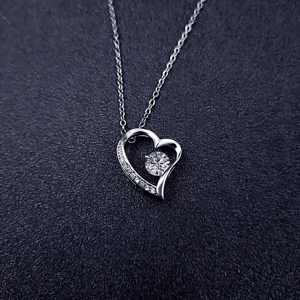 Soulmate - Would Love to Found You Sooner - Embrace Heart Necklace - Radiant Memories