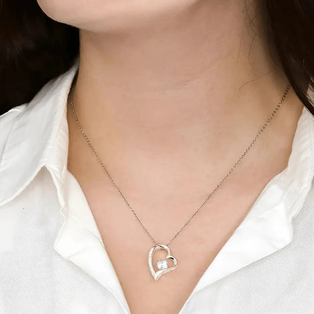Soulmate - Would Love to Found You Sooner - Embrace Heart Necklace - Radiant Memories
