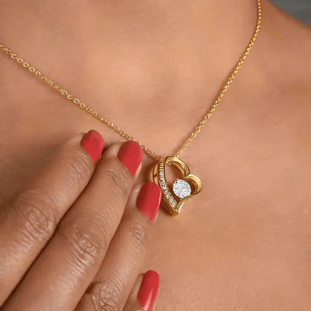 Soulmate - Would Love to Found You Sooner - Embrace Heart Necklace - Radiant Memories