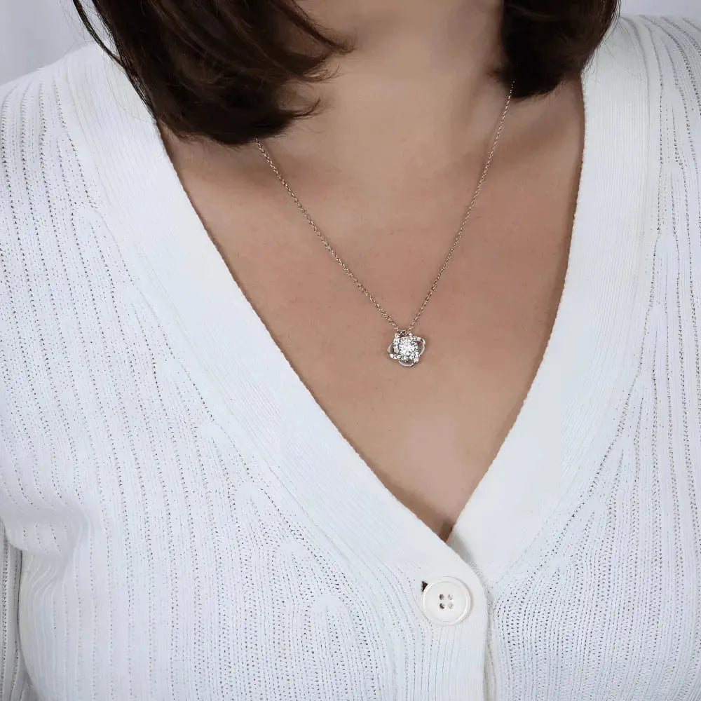 To My Love - I'm not Perfect but No One Loves You More Than I Do - Knot Necklace - Radiant Memories