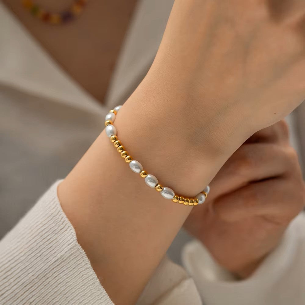 Various 18K Gold Plated Bead Bracelets
