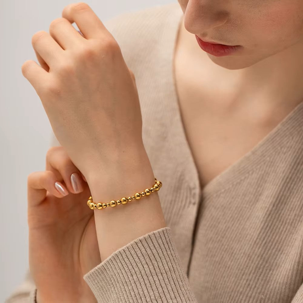 Various 18K Gold Plated Bead Bracelets