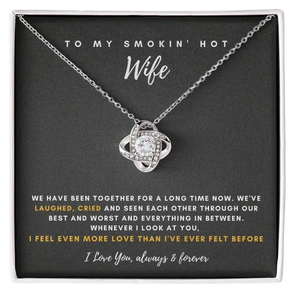 Wife - Did Everything Together - Anniversary Love Necklace - Radiant Memories