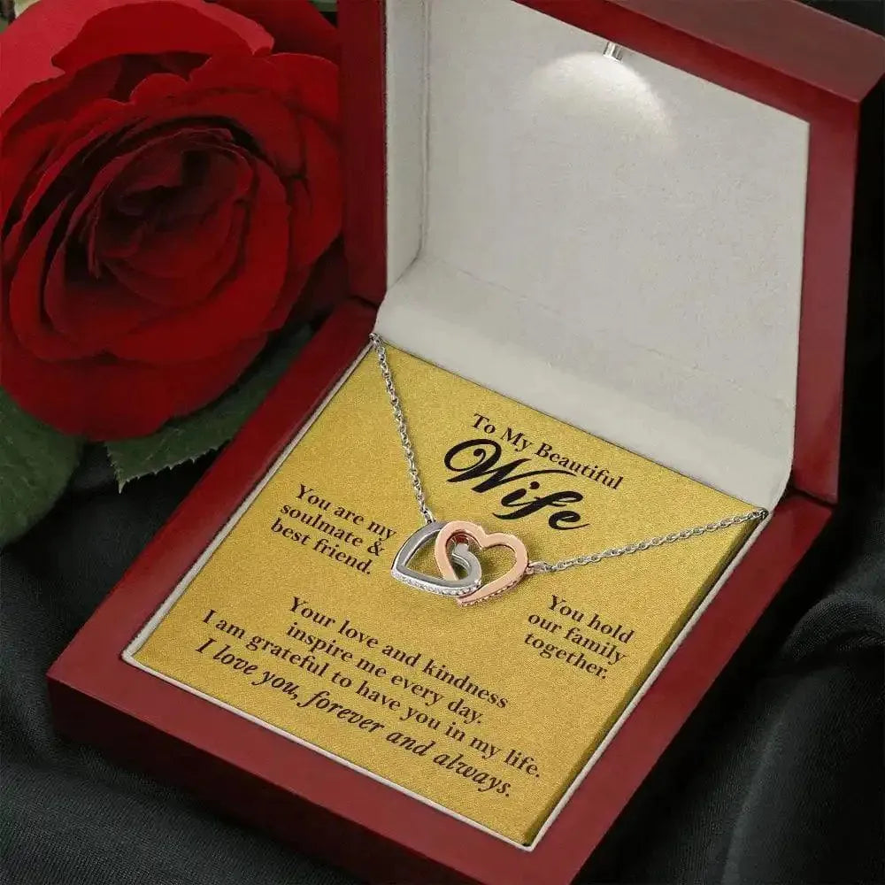 Wife - Soulmate & Best Friend - Love Necklace - Radiant Memories