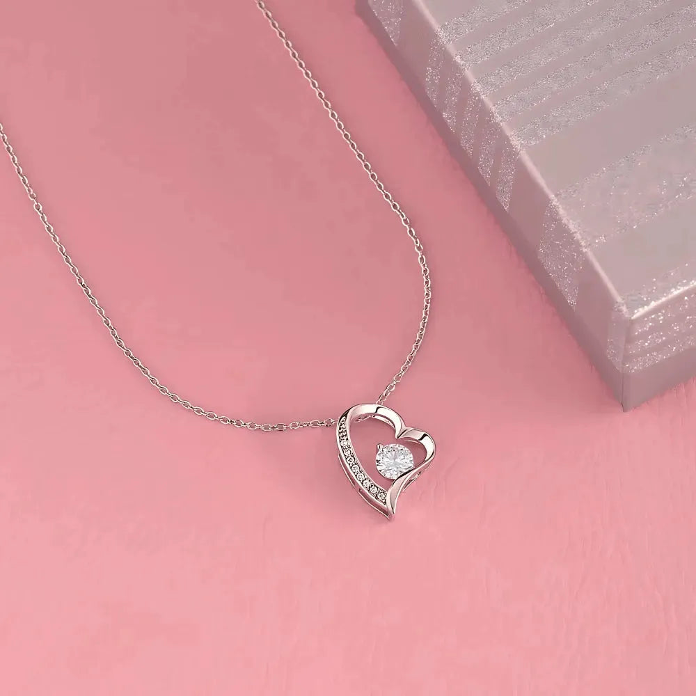 Wife - Would Spend my Entire Life with You - Heart Necklace - Radiant Memories