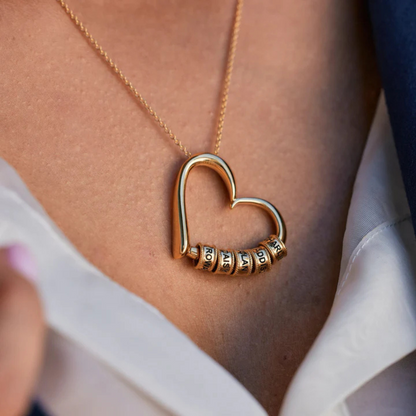 Para la Madre de Nuestros Hijos - La Mejor Mamá del Mundo - Collar de Corazón Personalizable 