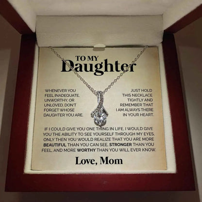 Daughter, I'll Never Stop Loving You - Love Necklace