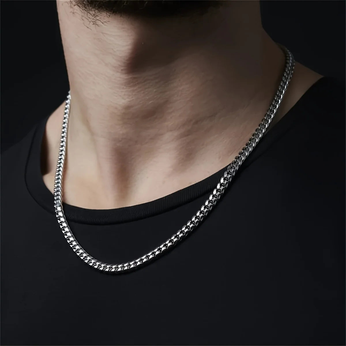 To My Man Cuban Chain Necklace Gifts for Him, Promise Necklace for Men Jewelry, Wedding Anniversary Necklace for Him, Boyfriend