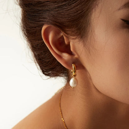 Freshwater Pearls Drop Earrings