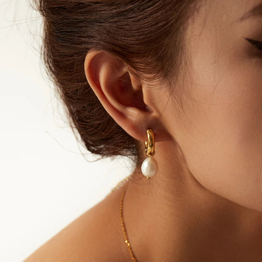Freshwater Pearls Drop Earrings