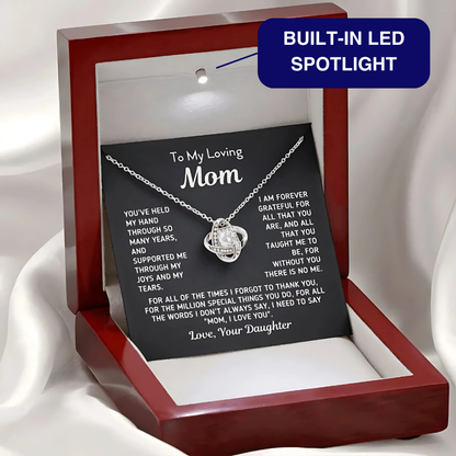 Mom - Thanks for Raising your Daughter - Love Necklace