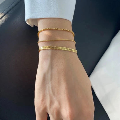 Minimalist Snake Chain Bracelets for Women