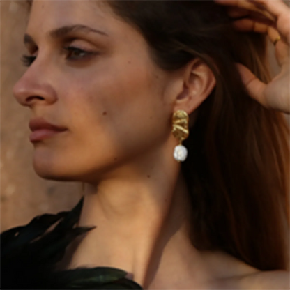 Authentic Pearl Drop Dangle Earrings