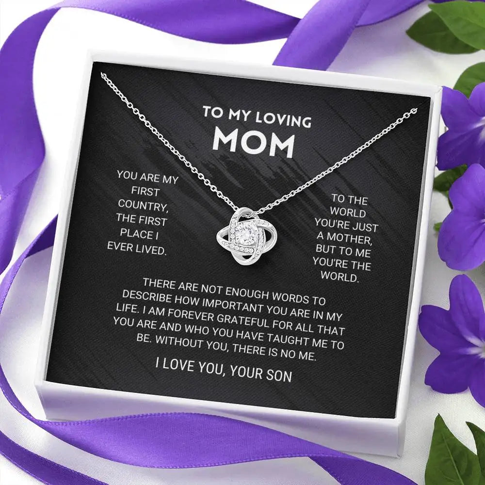 Mom - Taught me Everything - Grateful Necklace