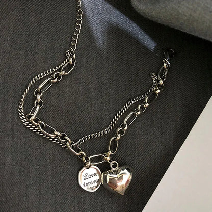 Heart-Shaped Charm Bracelet