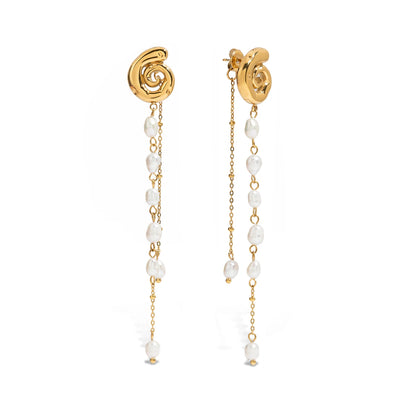 Freshwater Pearls Tassel Earrings