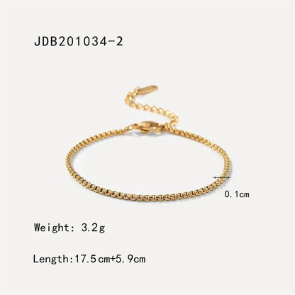 Minimalist Snake Chain Bracelets for Women
