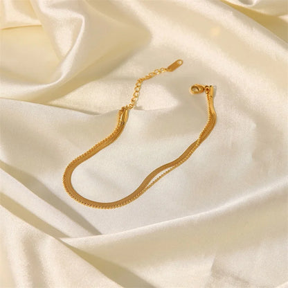 Minimalist Layered Anklet