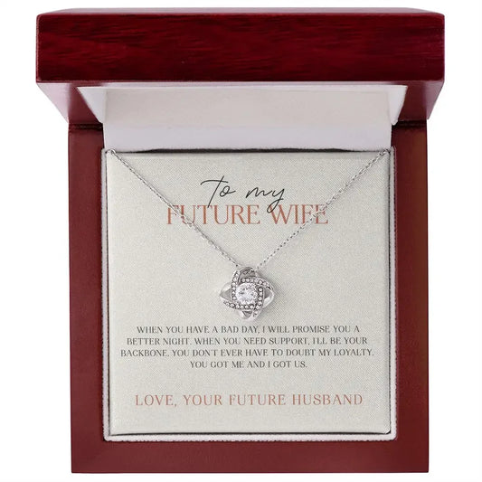 Future Wife - Always be your Backbone - Promise Necklace