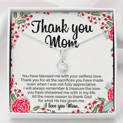 Mom's Selfless Love - Grateful - Pendant Necklace