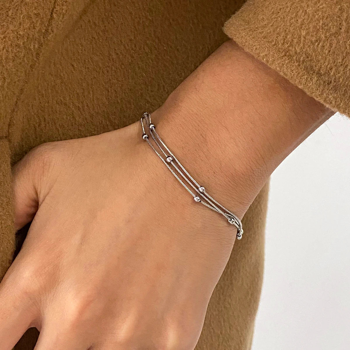 Beaded Chain Bracelet & Necklace