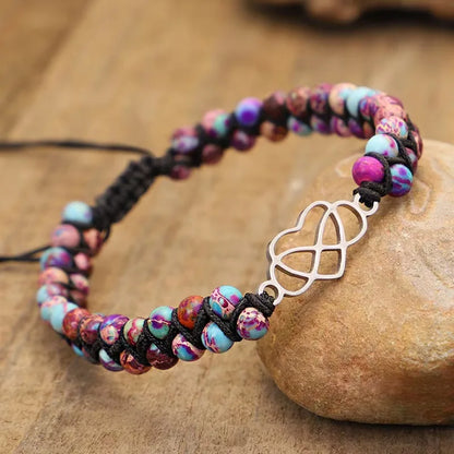 Pulsera de amor "Un pedazo de mi corazón" para nieta - Amor por siempre y para siempre