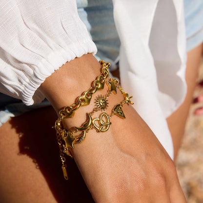 Summer Golden Charm Bracelets