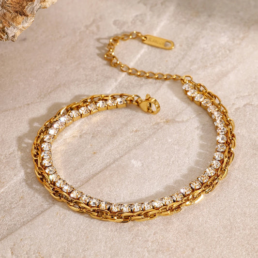 Link-Chain Tennis Bracelet