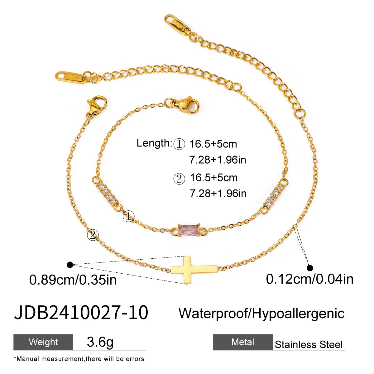 Birthstones Pendant Bracelet