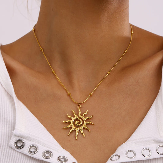 Spiraling Sun Pendant