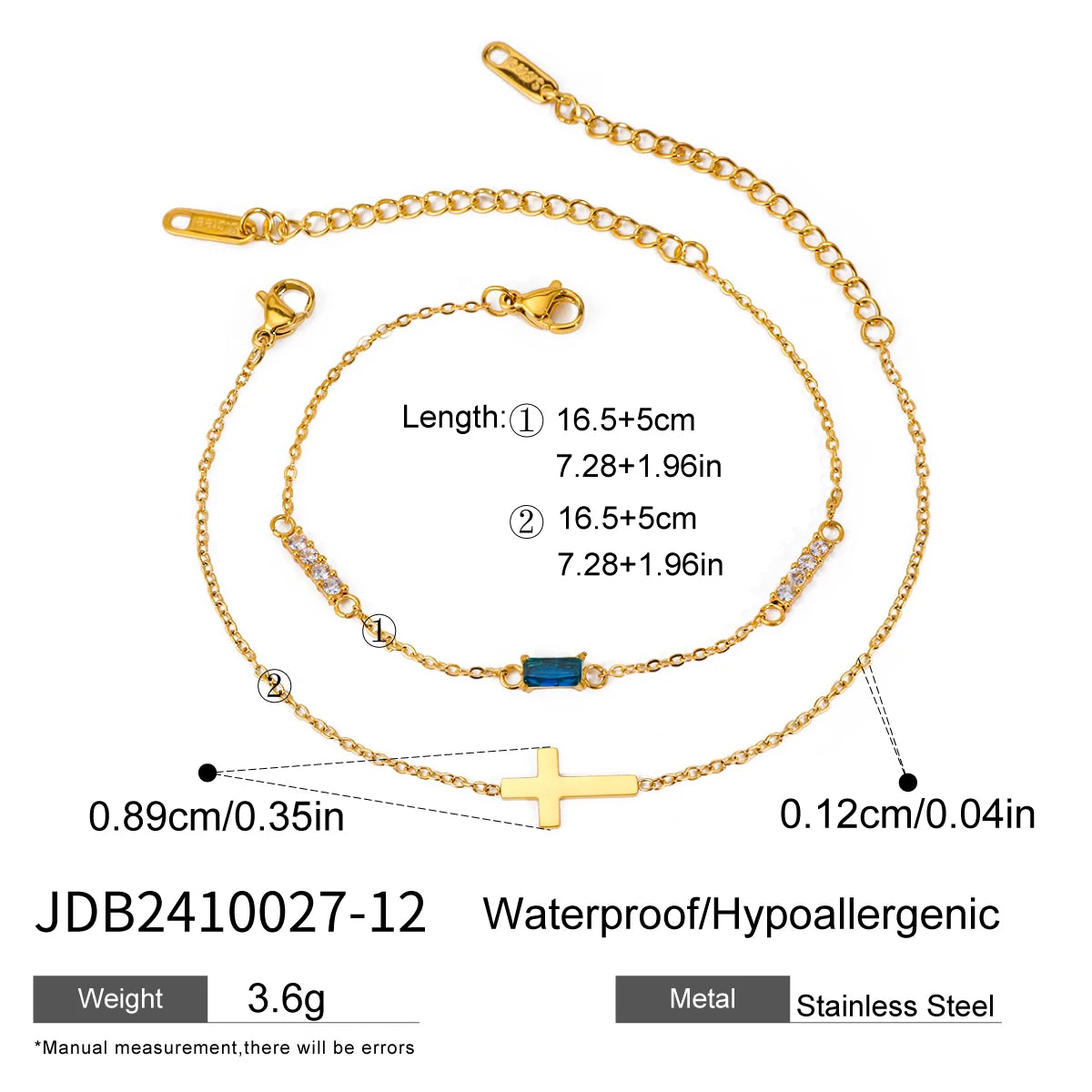 Birthstones Pendant Bracelet