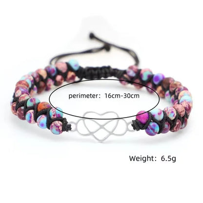 Pulsera de amor "Un pedazo de mi corazón" para nieta - Amor por siempre y para siempre