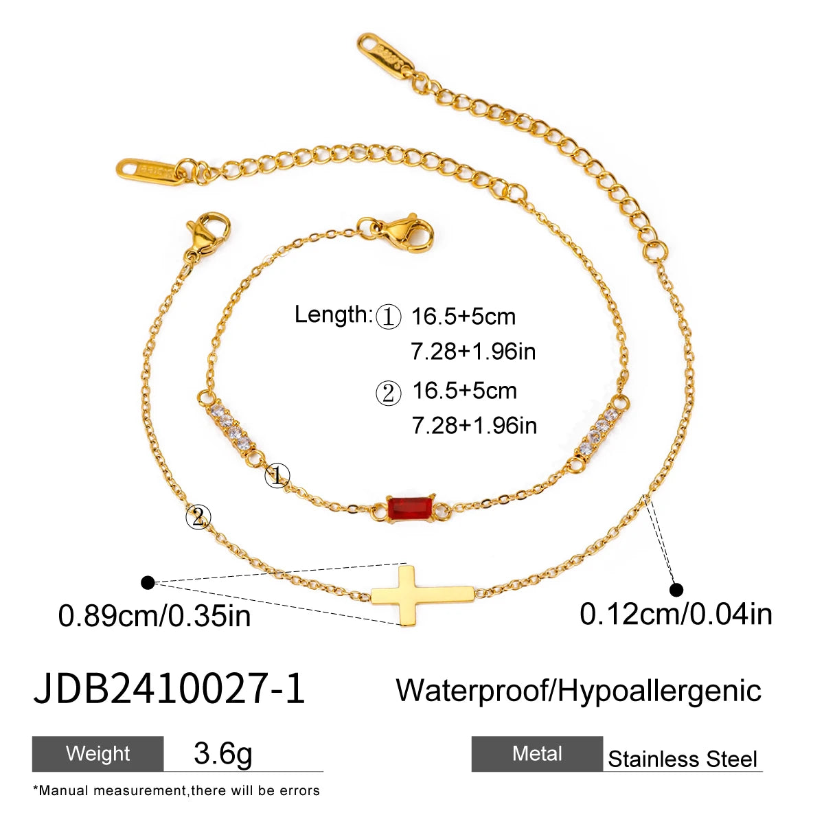 Birthstones Pendant Bracelet