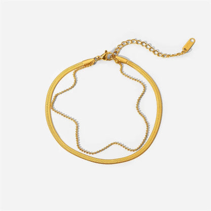 Minimalist Layered Anklet