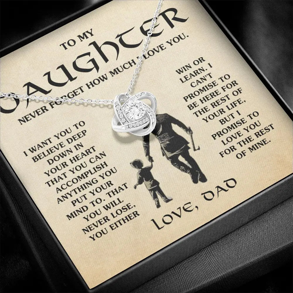 Daughter - Deeply Loved - Can Accomplished Anything - Hope Necklace