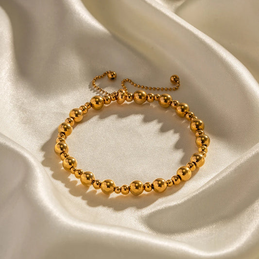 Beaded Chain Slider Bracelet