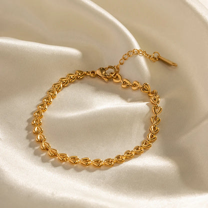 Connected Hearts Chain Bracelet