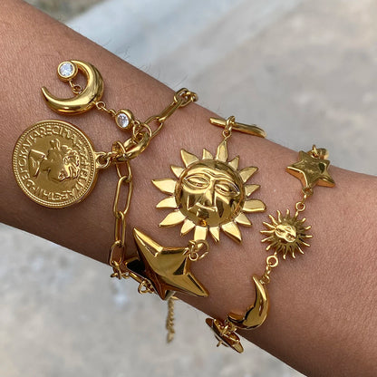 Sun, Moon & Star Charm Bracelets