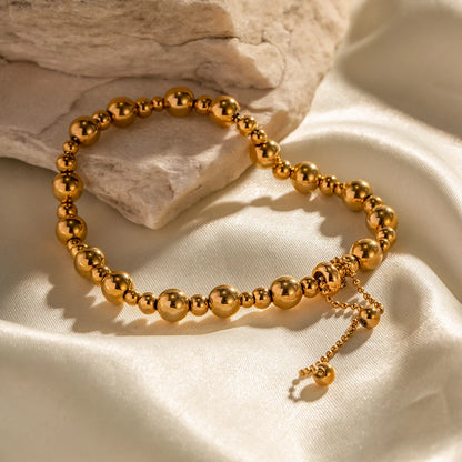 Beaded Chain Slider Bracelet