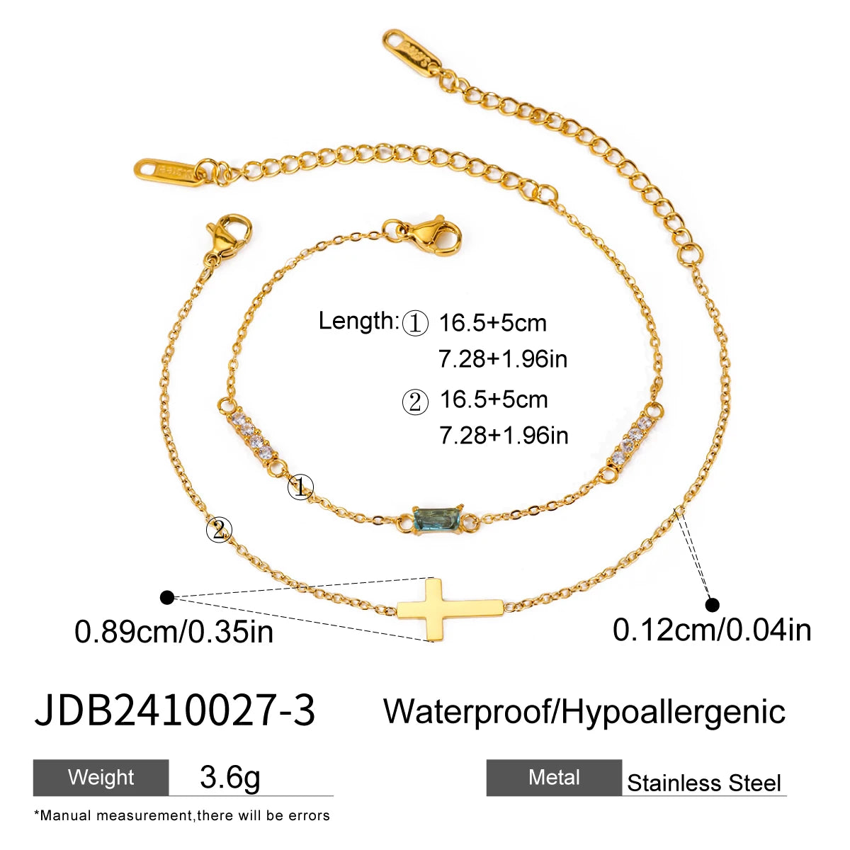 Birthstones Pendant Bracelet