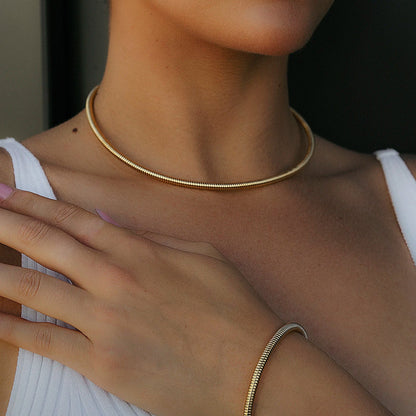 Personalizable Snake Chain Bracelet
