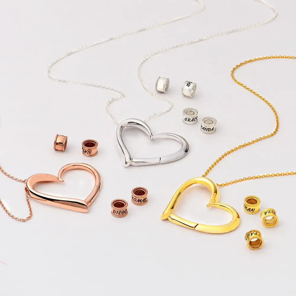 Para la Madre de Nuestros Hijos - La Mejor Mamá del Mundo - Collar de Corazón Personalizable 