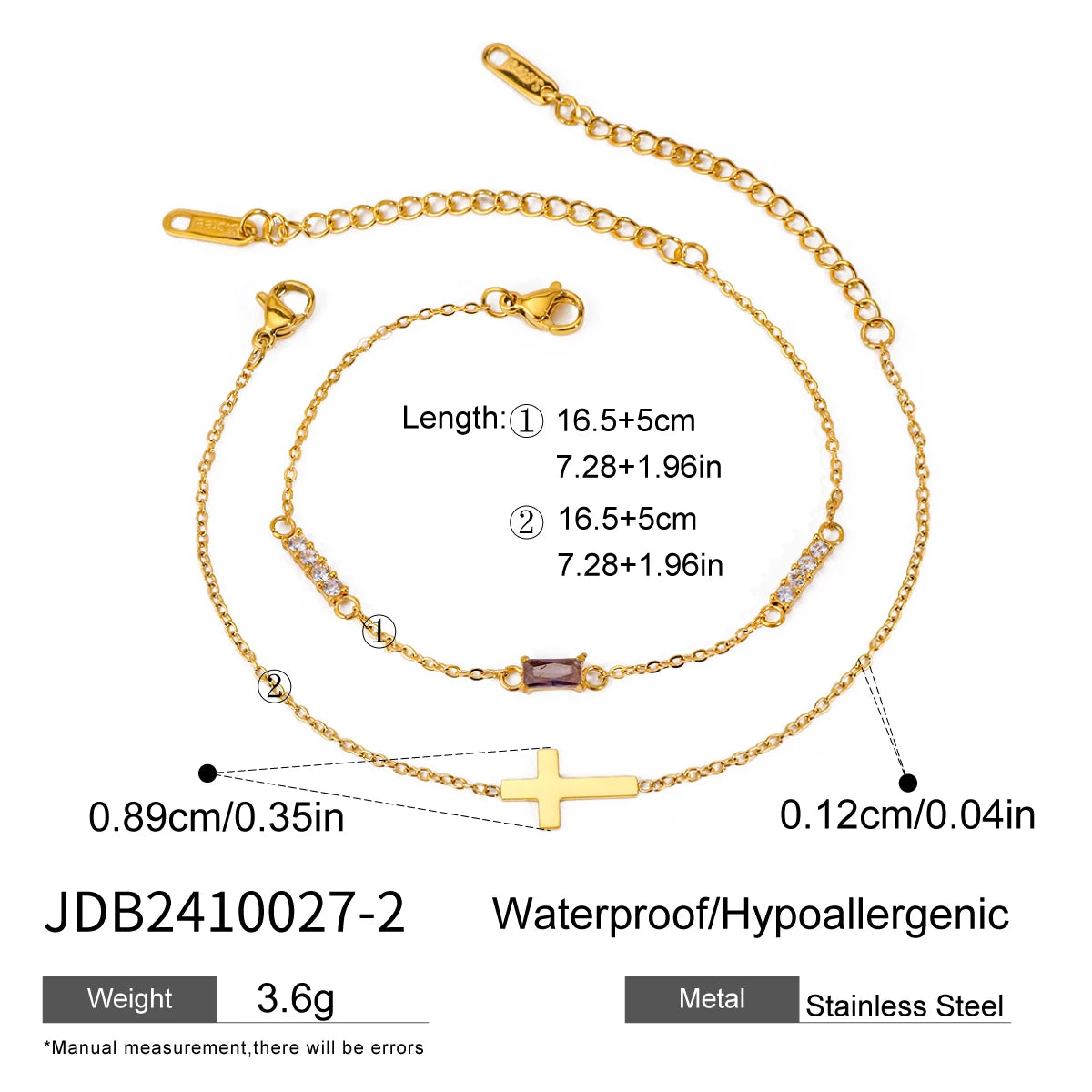 Birthstones Pendant Bracelet
