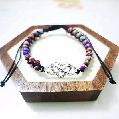 Pulsera de amor "Un pedazo de mi corazón" para nieta - Amor por siempre y para siempre