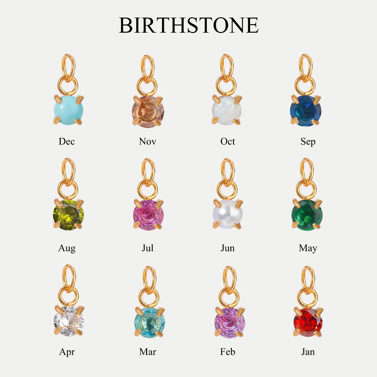 December Birthstone Charm