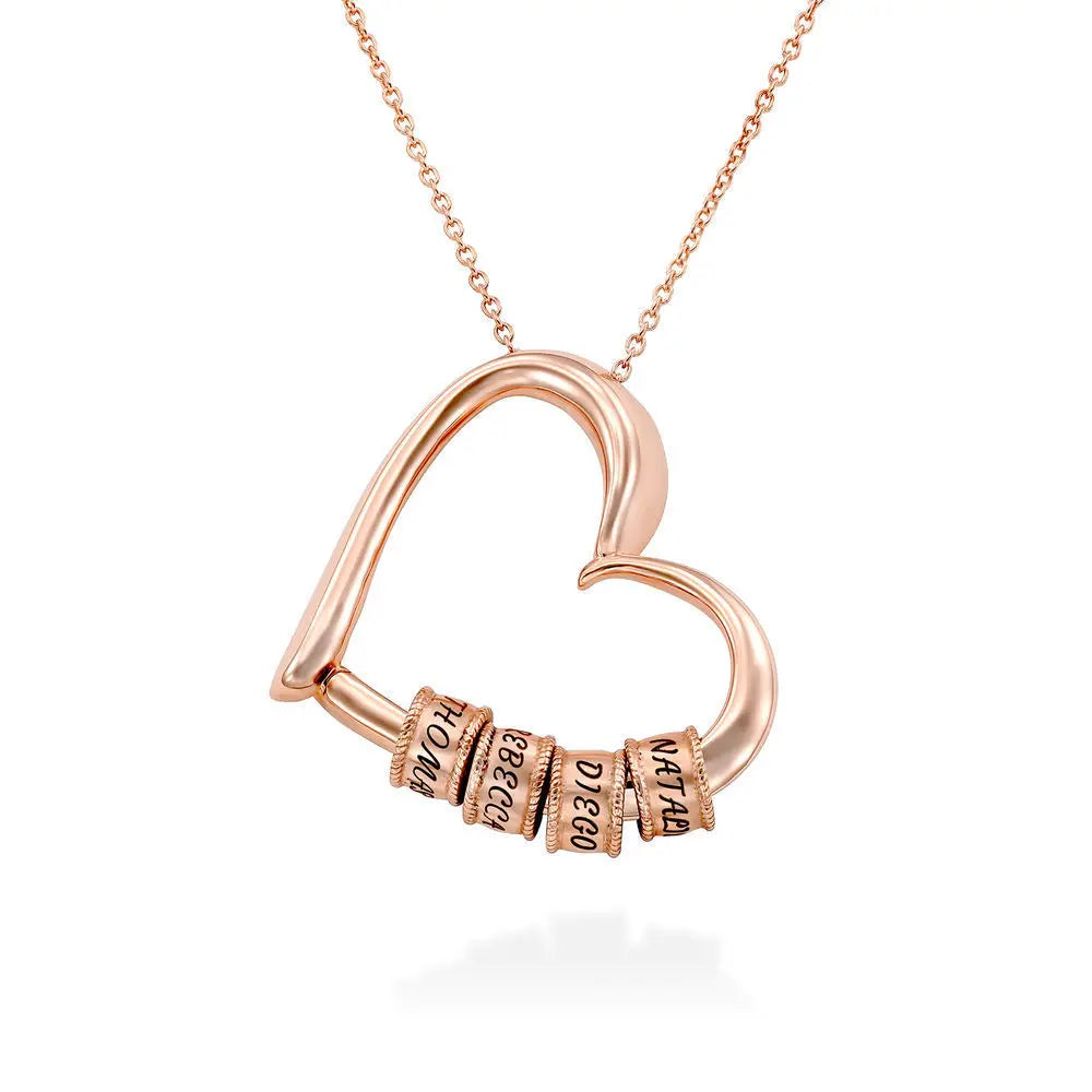 Collar de corazón personalizado "Abrazo de Madre" y conjunto de caja de regalo con forma de corazón 