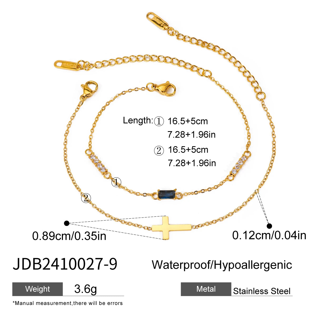 Birthstones Pendant Bracelet